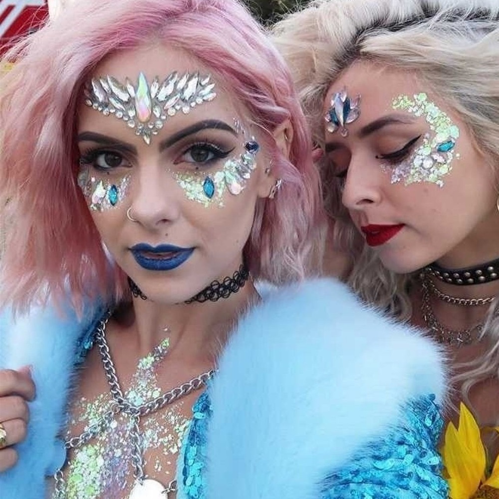 Face Crystal Jewel stickers Rave Festival